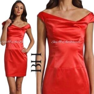 Black Halo NWT sunset off shoulder mini Jackie O' dress *shop@iamwarrior